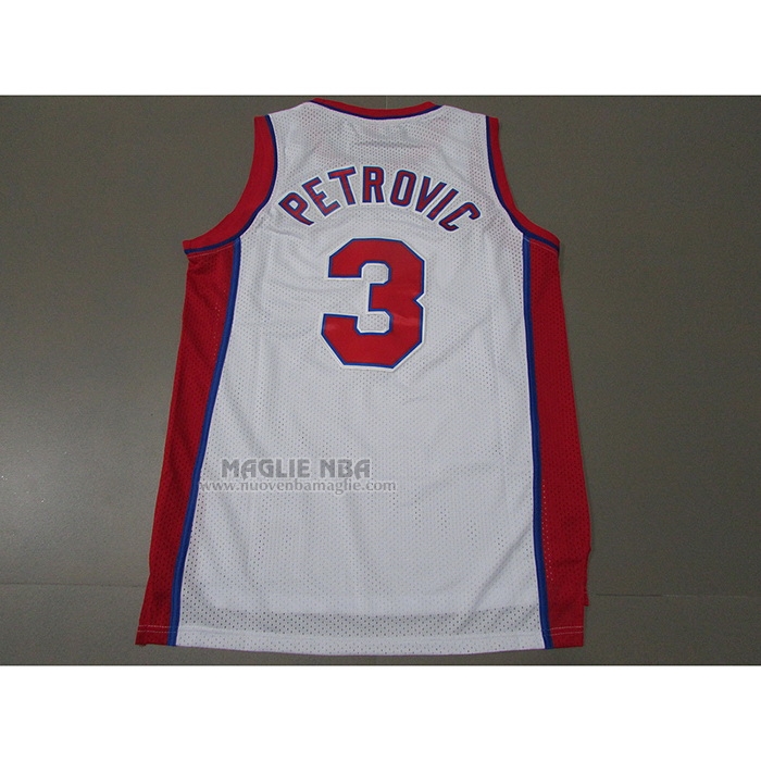 Maglia
 Drazen Petrovic NO 3 Brooklyn Nets Mitchell & Ness 1992-93 Bianco
